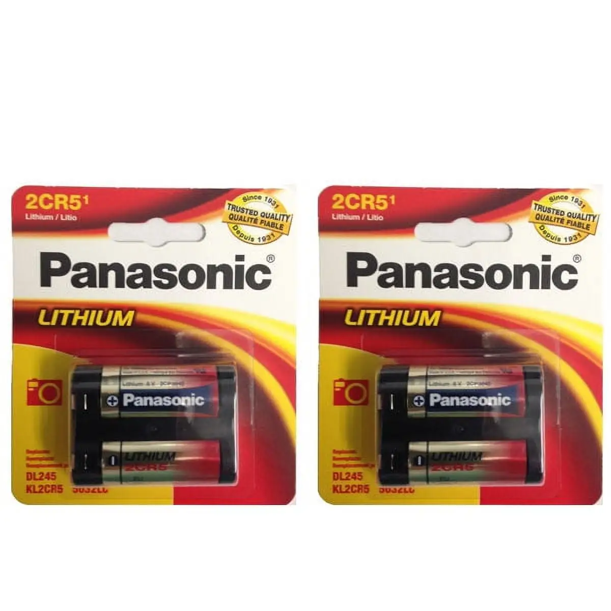 Energizer 2CR5 lithium battery packaging and design
