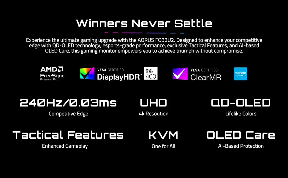 GIGABYTE AORUS FO32U2 Review: OLED Gaming Beast Verdict