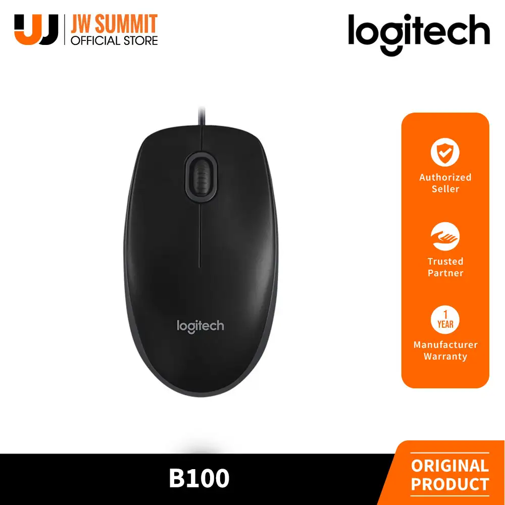 Logitech B100 wired mouse compared to M100R alternative