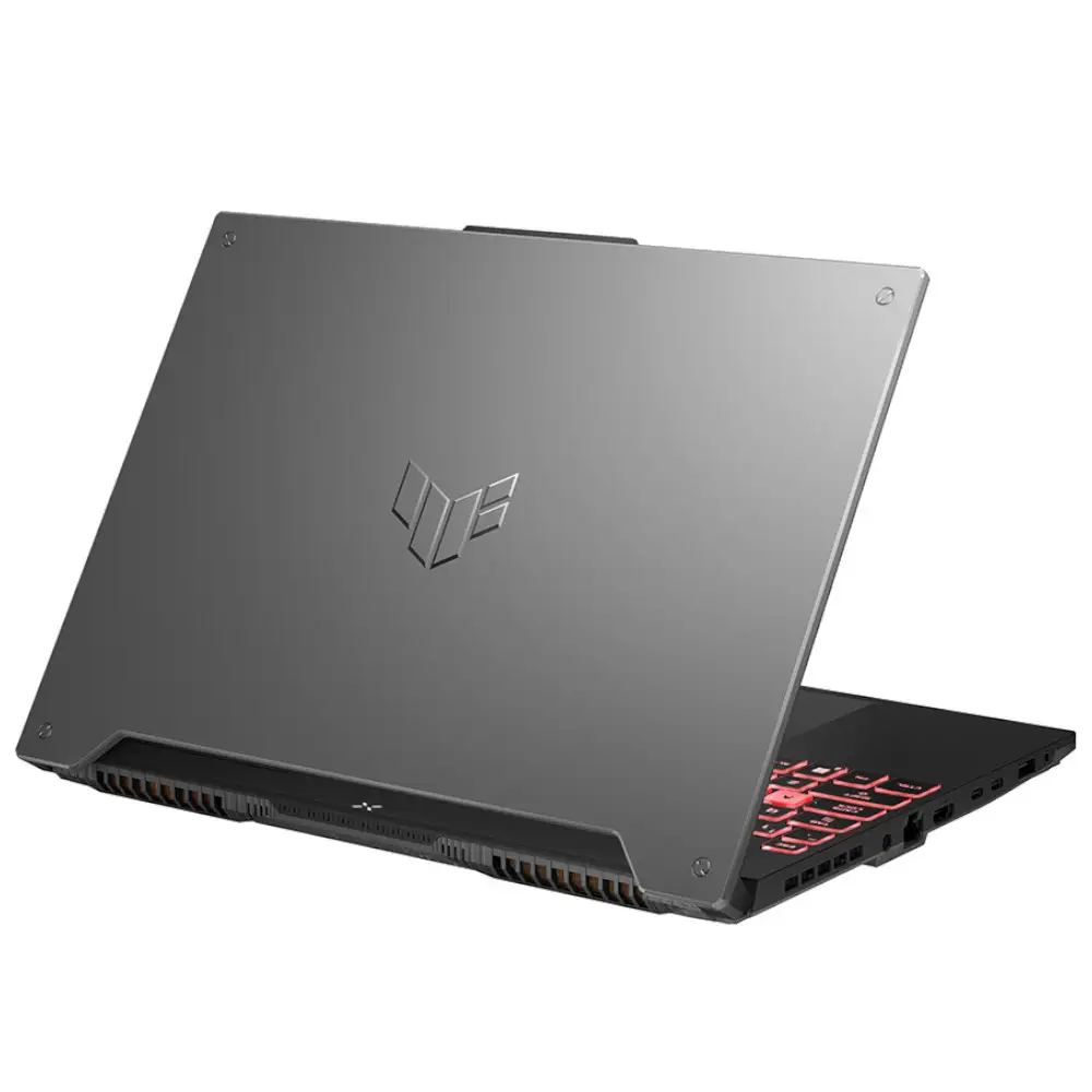 ASUS TUF Gaming A15 rugged gaming laptop front view
