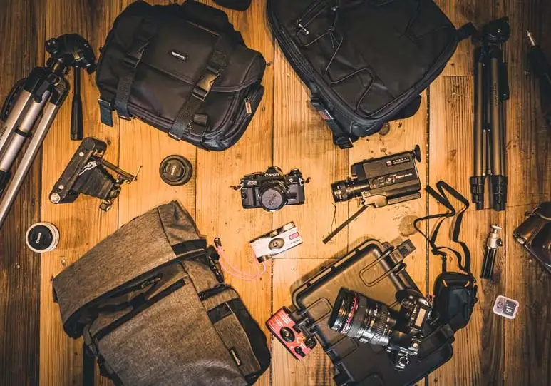 Amazon Basics Backpack front view with compartments
