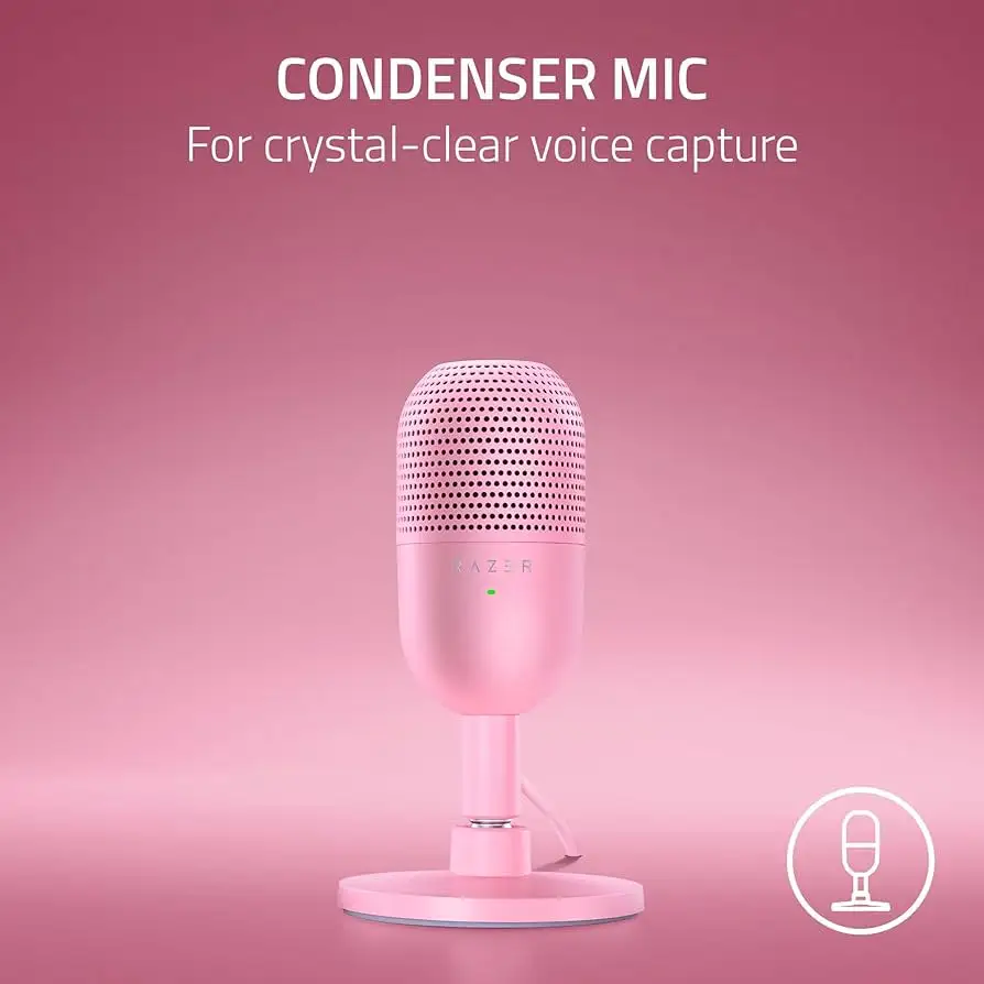 Razer Seiren V3 Chroma USB microphone close-up