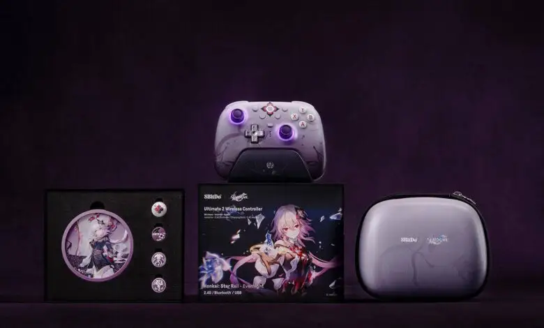 8Bitdo Ultimate 2 Bluetooth Controller with charging dock