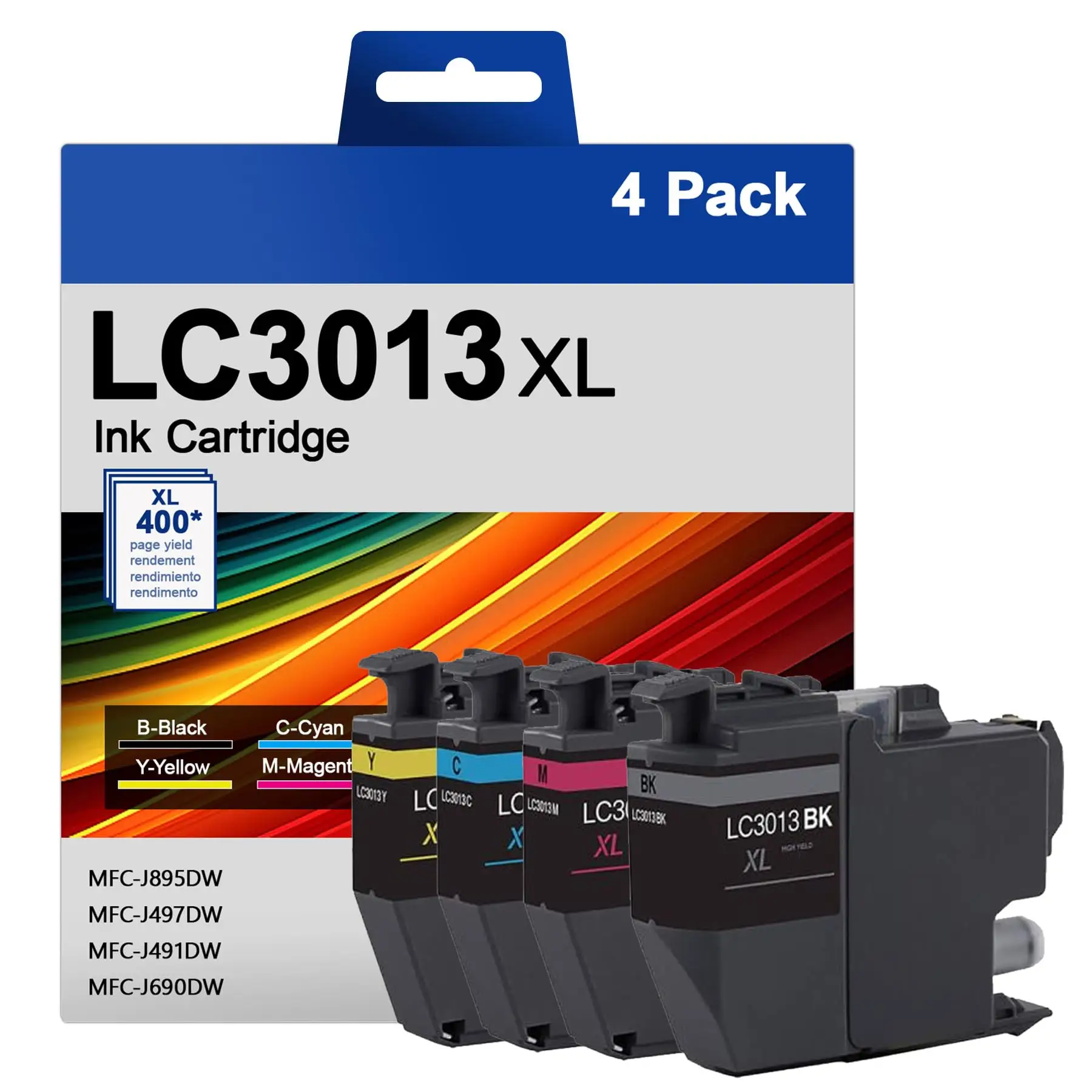Brother LC3013 ink cartridge set retail package