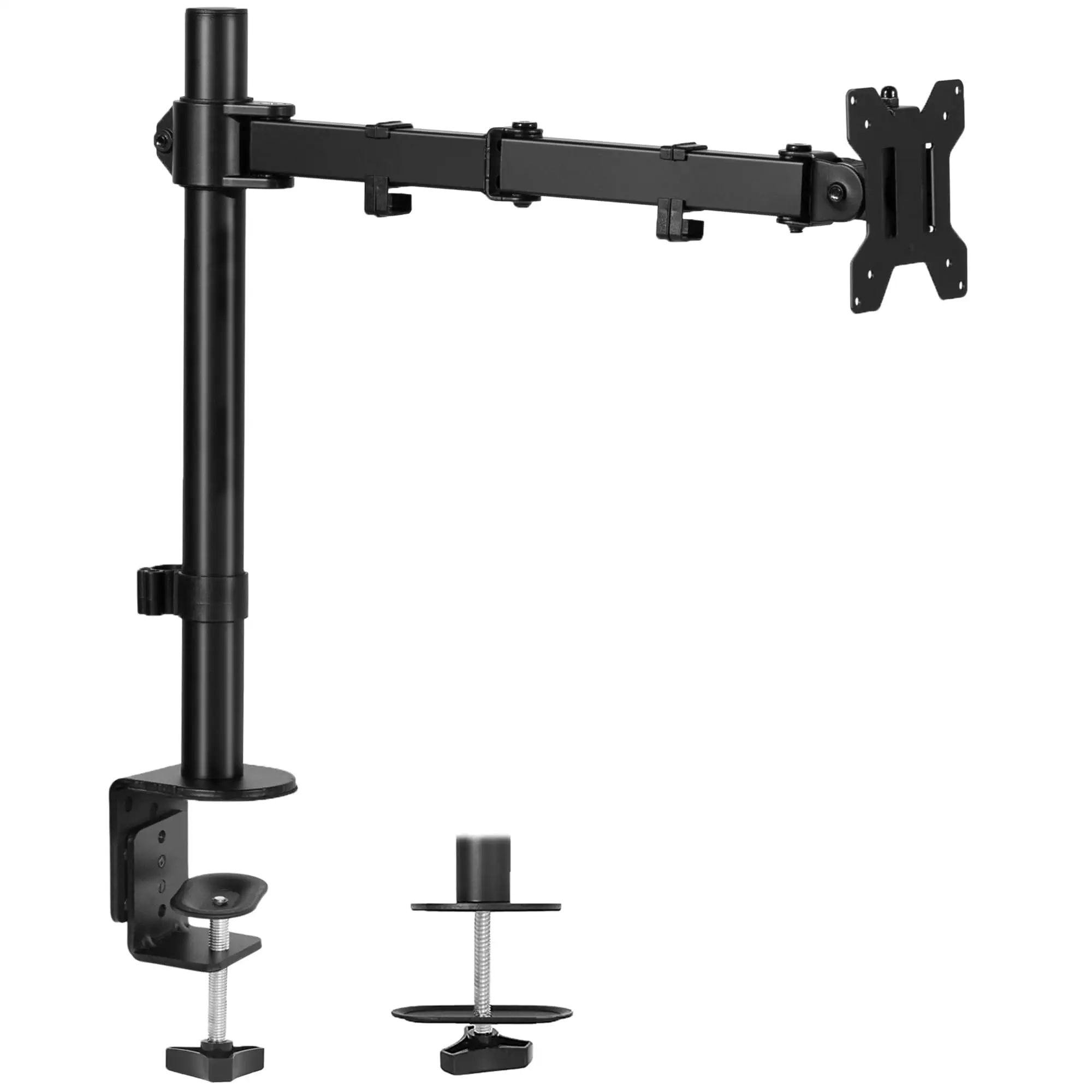 VIVO Ultrawide Monitor Arm showing cable management