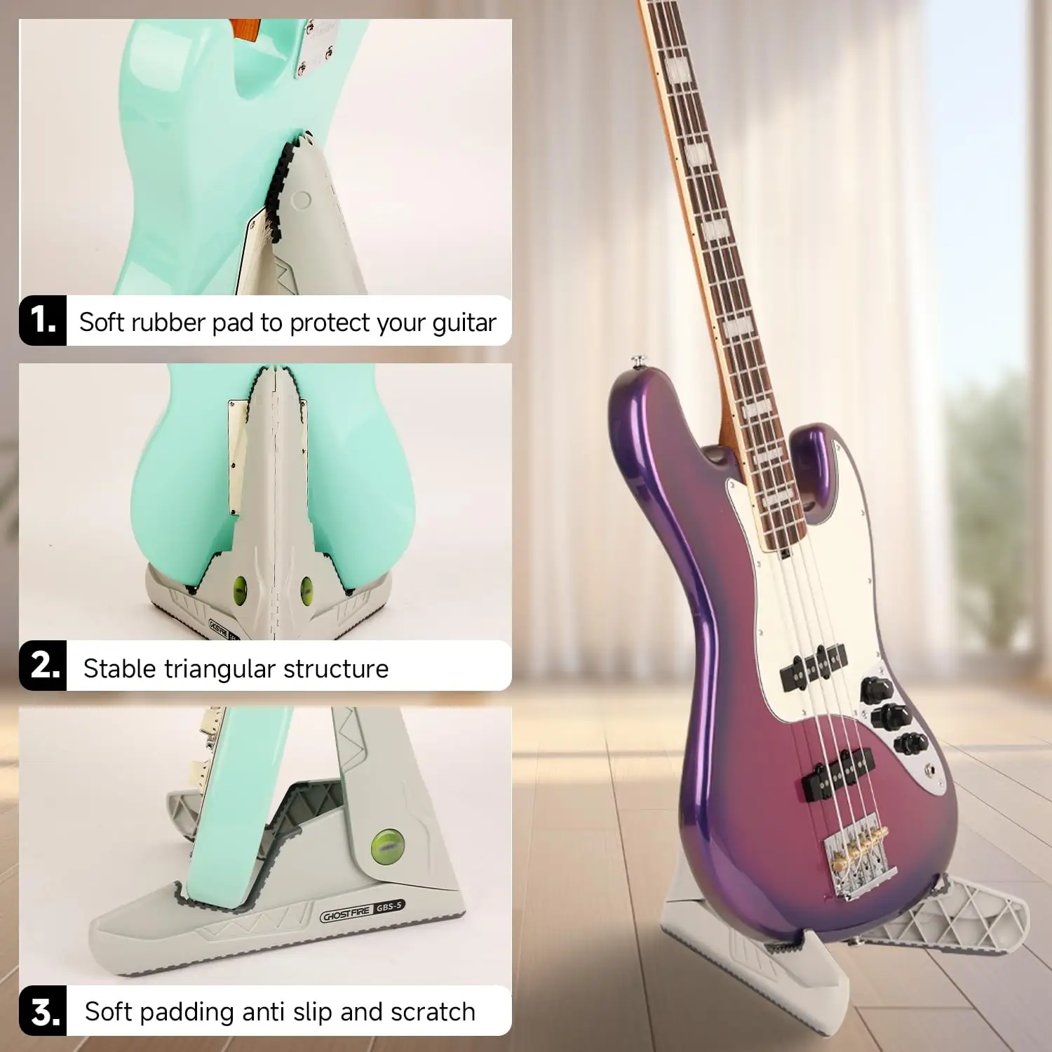 Amazon Basics Folding Guitar Stand Review: 9.5/10 Verdict