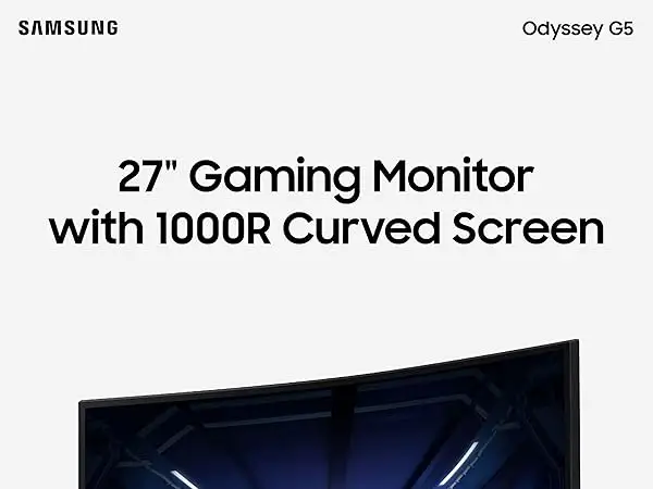 Samsung Odyssey G5 curved gaming monitor immersion