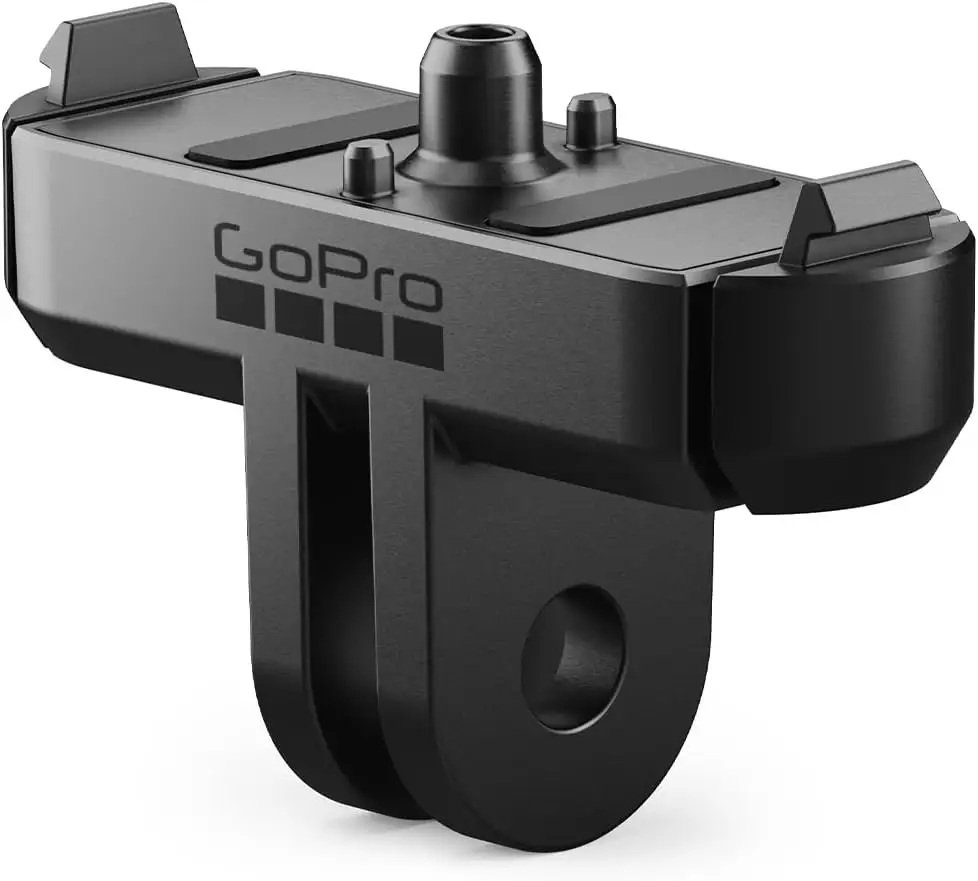 GoPro Magnetic Latch Mount HERO13 showing quick camera swap