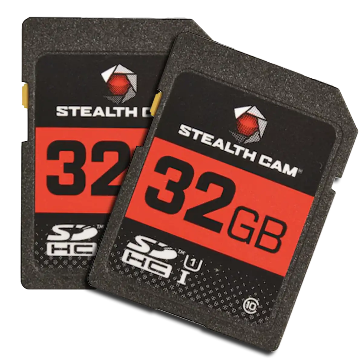 Stealth Cam 32GB SD card packaging and design