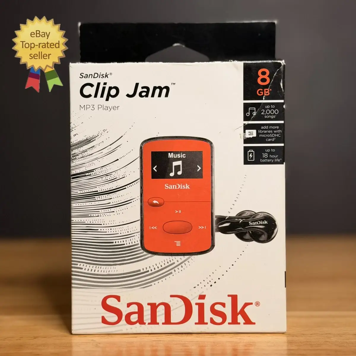 SanDisk Clip Sport Plus product close-up view