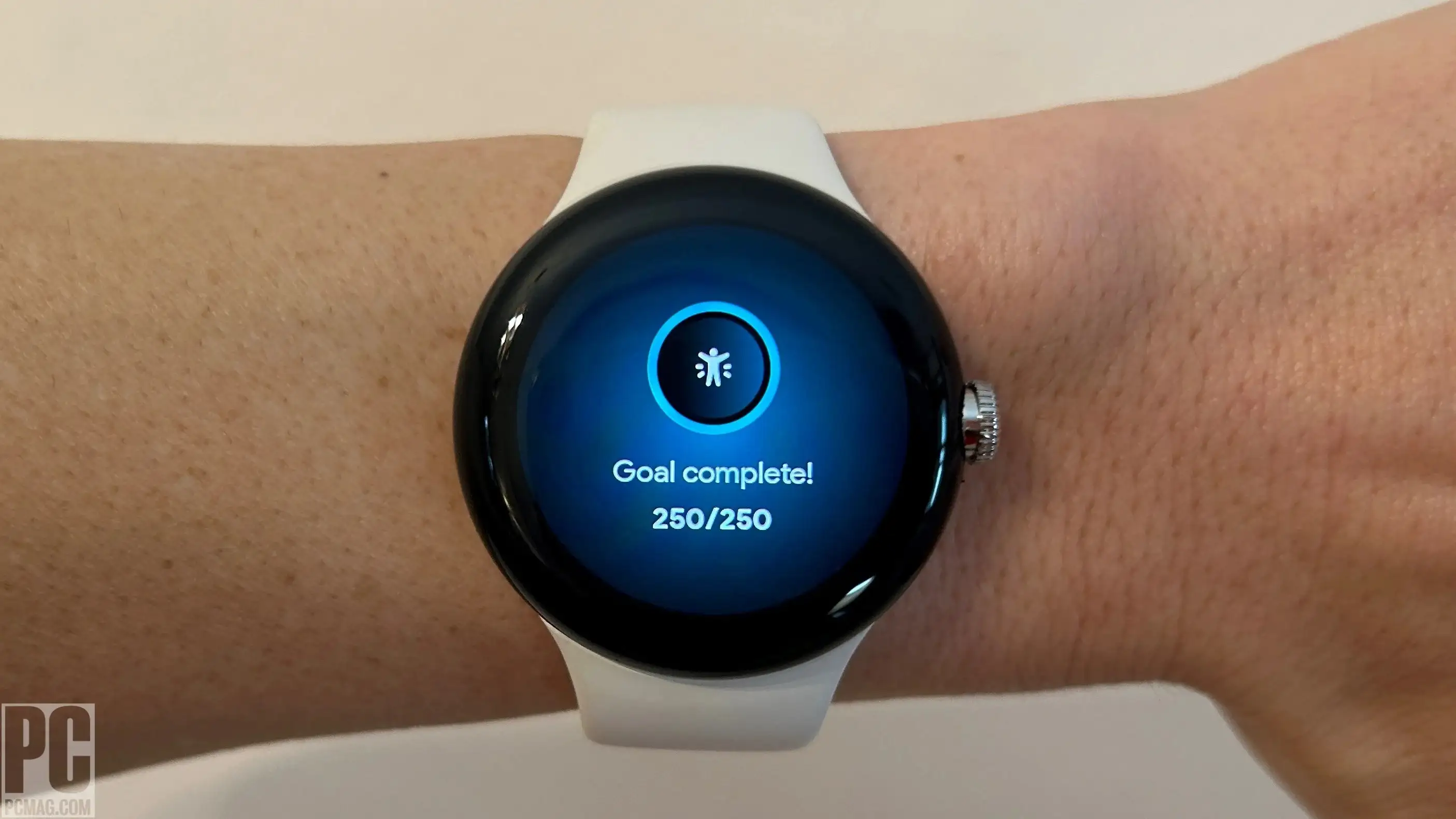 Garmin Forerunner 165 close-up showing training features