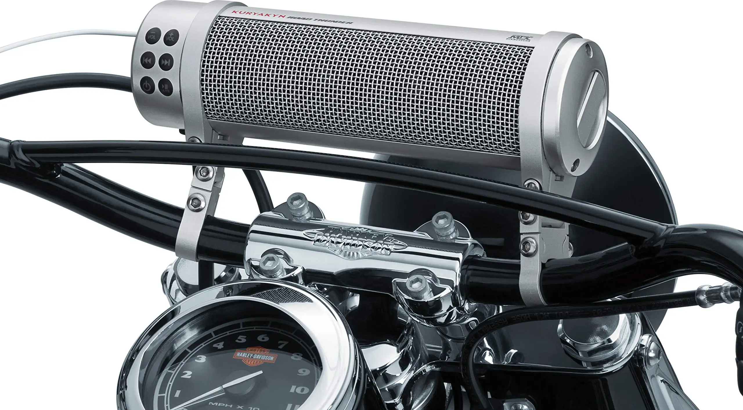 Kuryakyn MTX Road Thunder motorcycle sound bar retail packaging