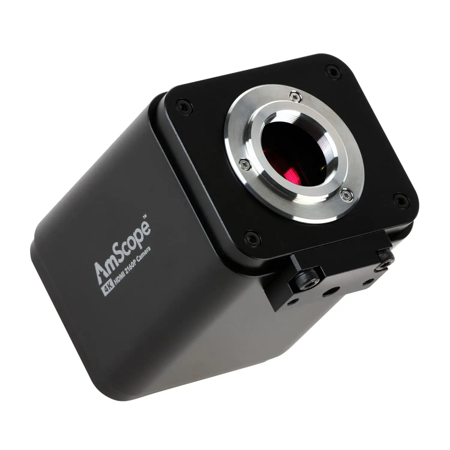 AmScope 4K microscope camera product comparison setup