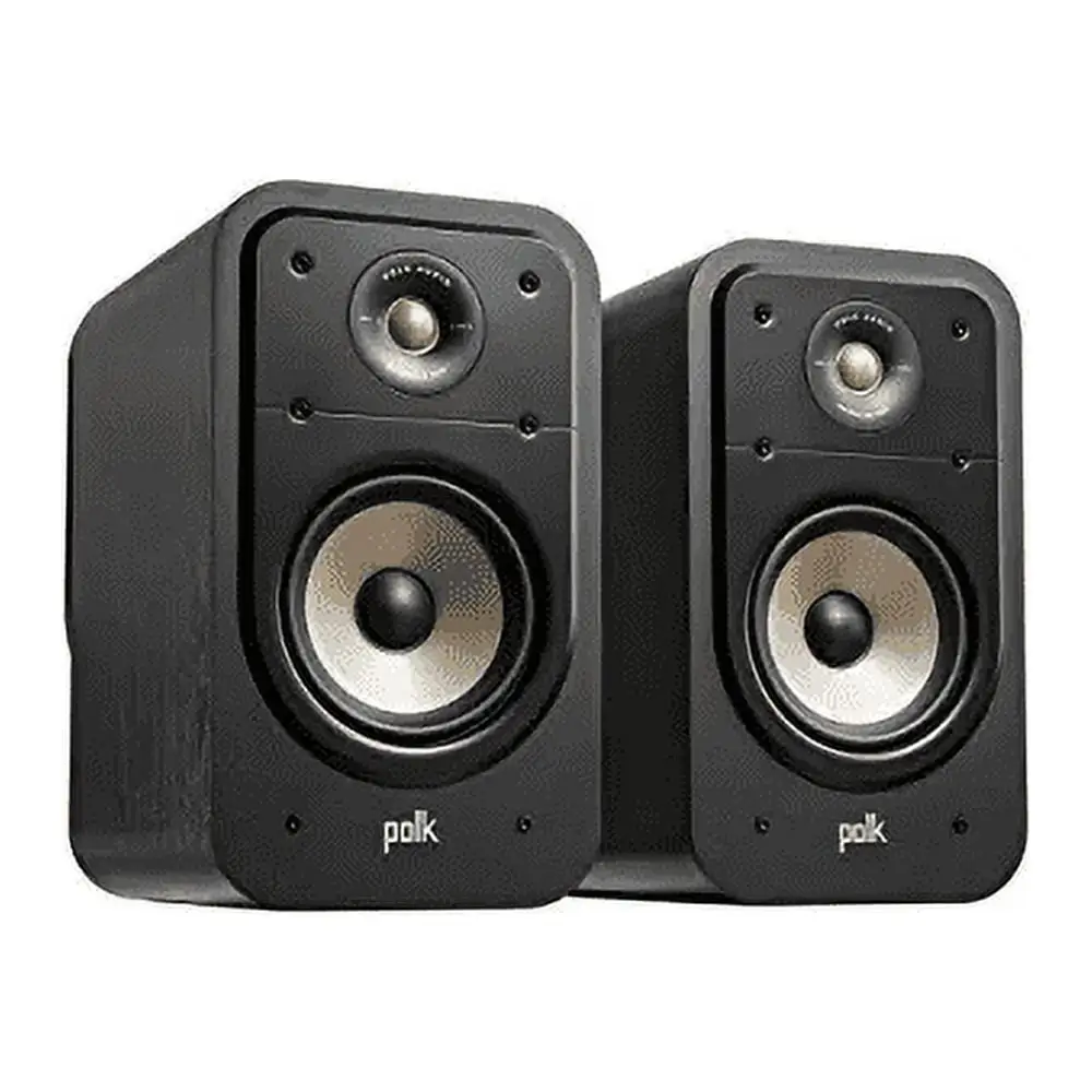 Polk ES15 Bookshelf Speakers with magnetic grille attached