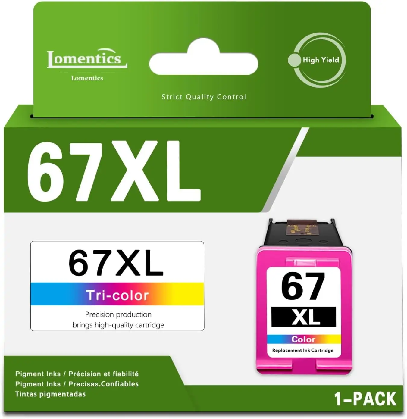 Price comparison chart for HP 67XL cartridges across different retailers