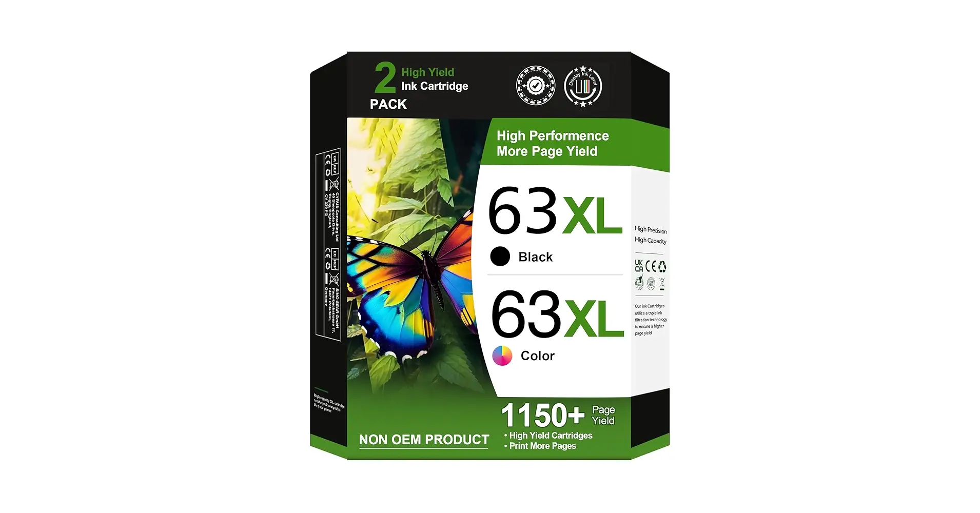 HP 63XL Tri-color ink cartridge product photo