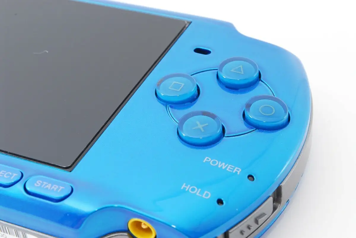 Sony PSP 3000 handheld gaming console close-up