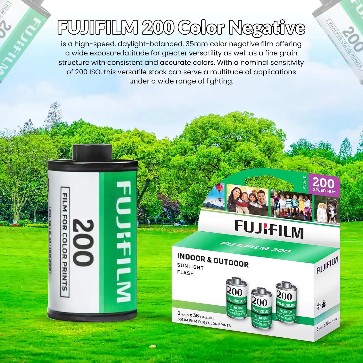 FUJIFILM 200 film compared to Kodak Gold 200