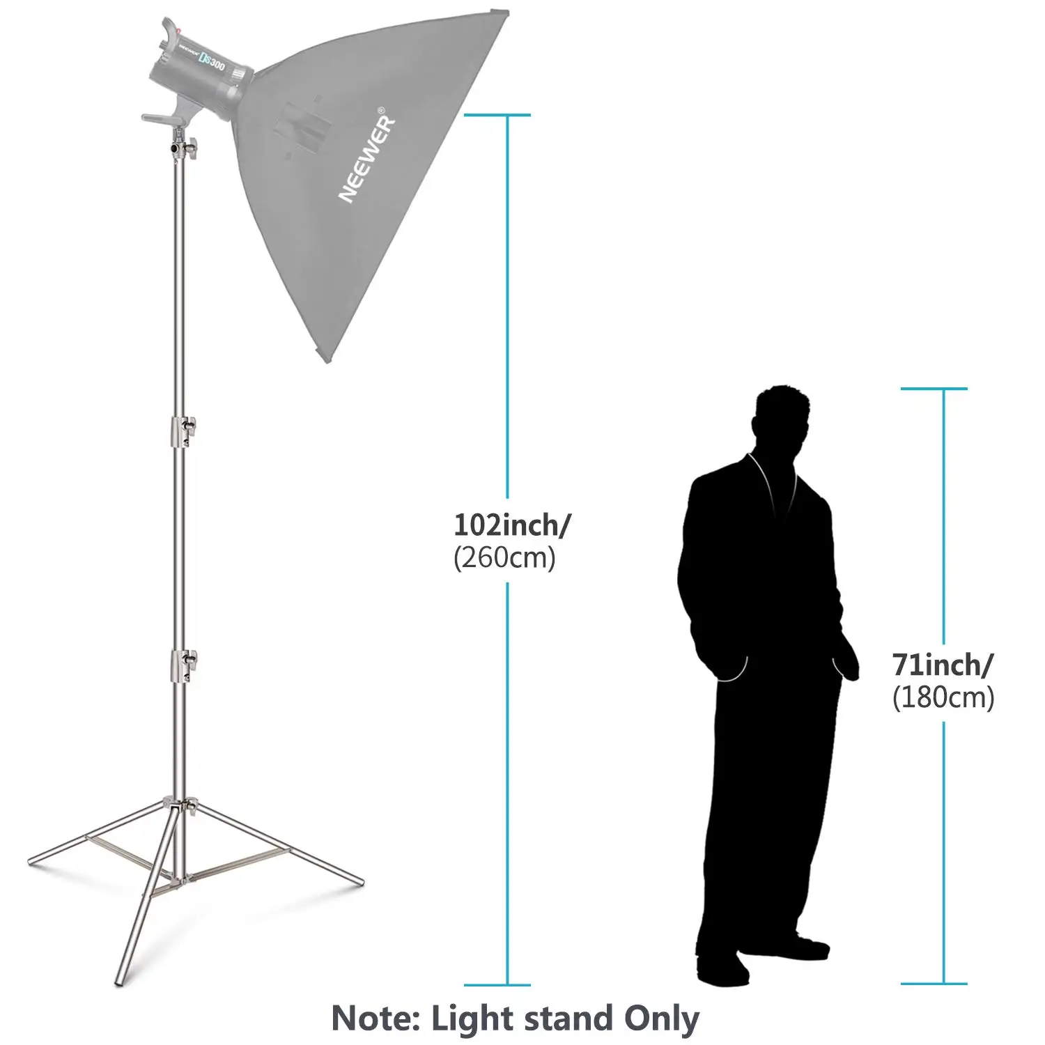 NEEWER Photography Light Stand portability example