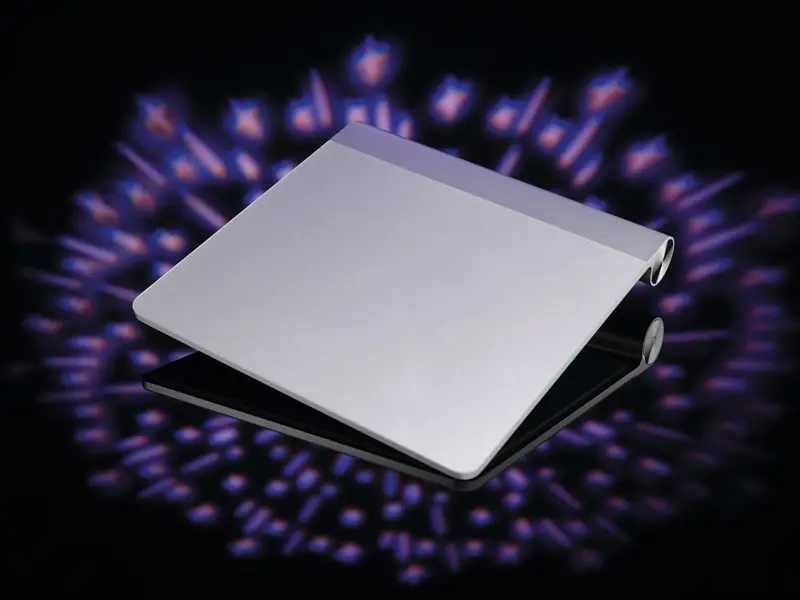 Apple Magic Trackpad White close-up glass surface