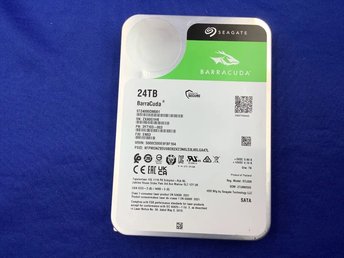 Seagate Barracuda 24TB hard drive price comparison chart