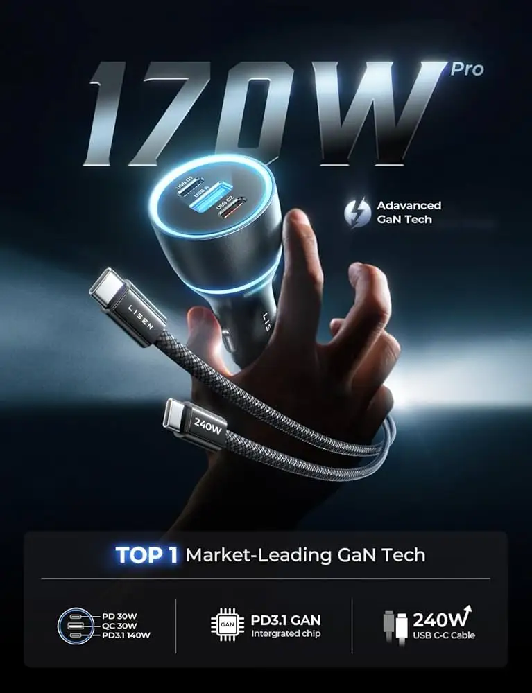 LISEN 170W Car Charger Review: Conditional Yes (8.2/10)