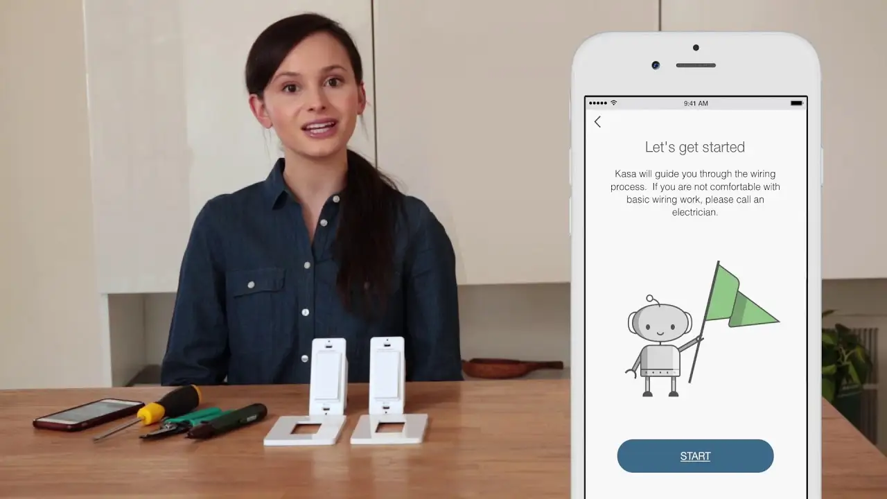 Kasa Smart 3 Way Switch Kit installation example