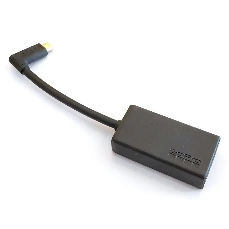 GoPro Pro 3.5mm Mic Adapter with external microphone setup