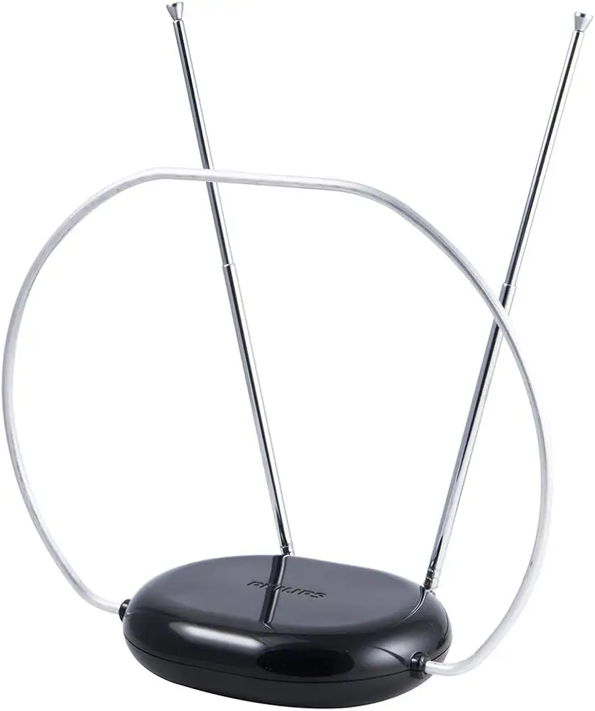 Philips Indoor TV Antenna product close-up with rabbit ears