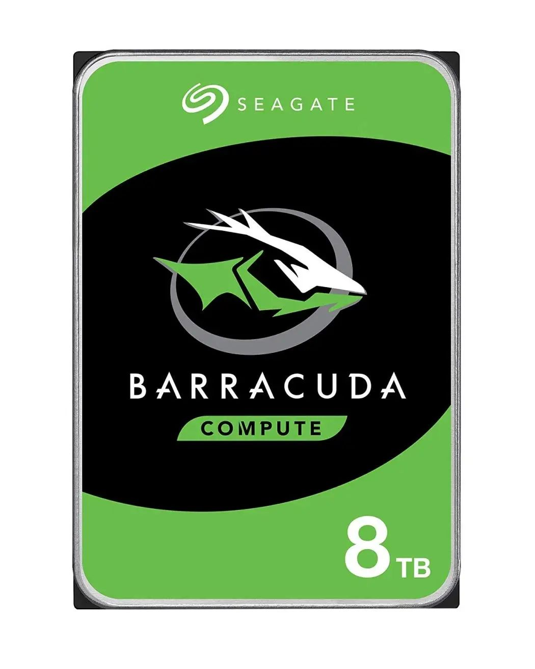 Seagate BarraCuda 8TB internal hard drive front view