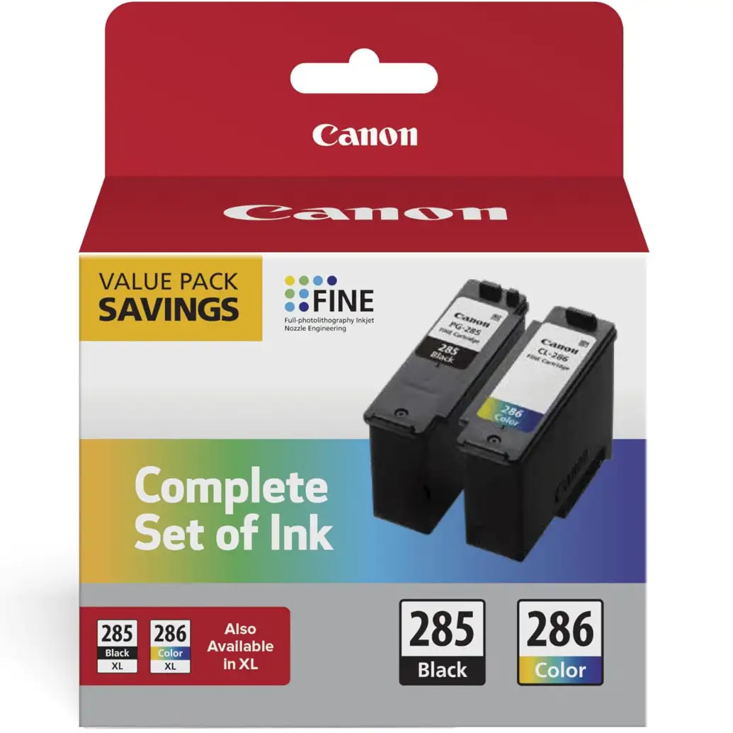 Canon PG-285 XL Black Ink Cartridge close-up in packaging