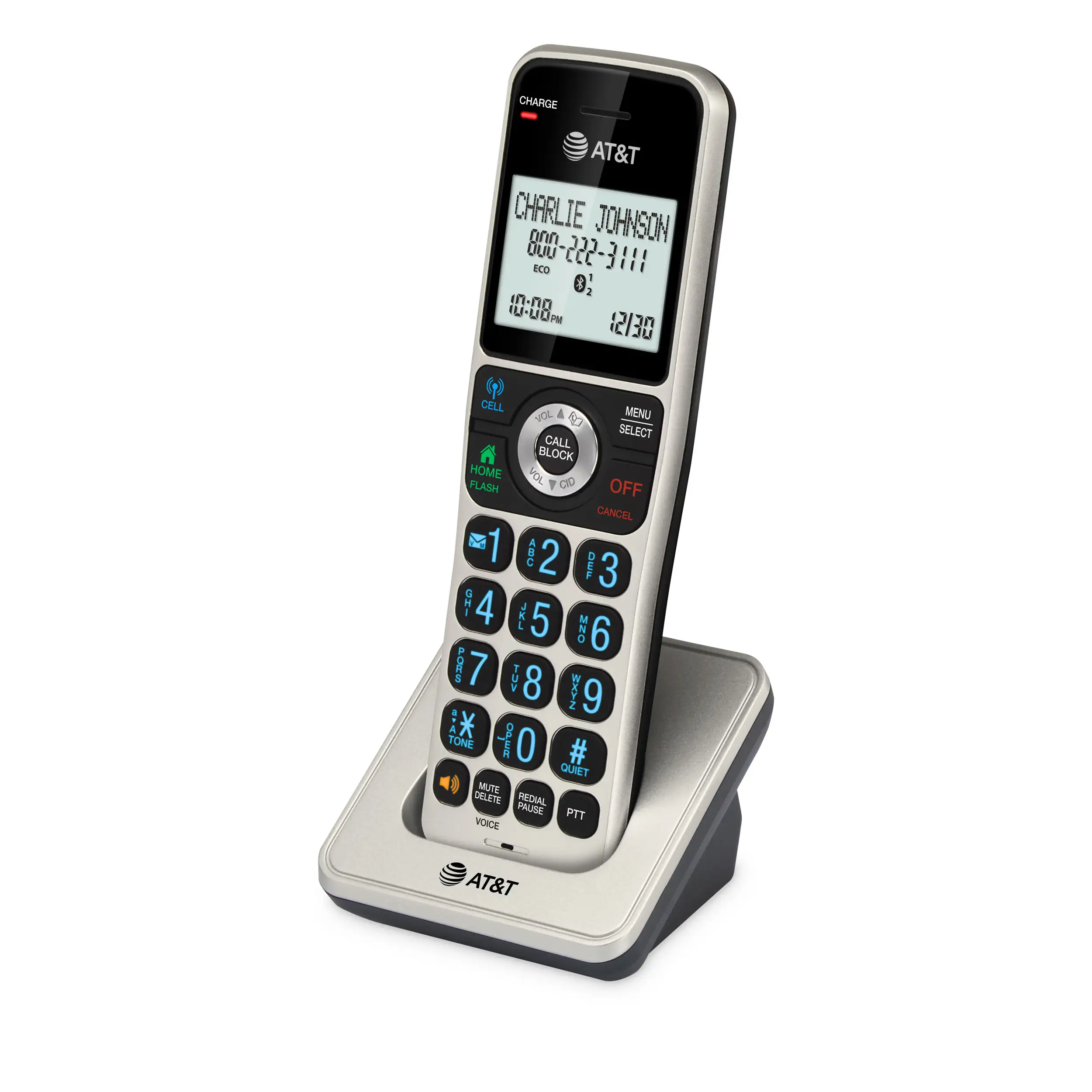 AT&T DECT cordless phone system in home office setting