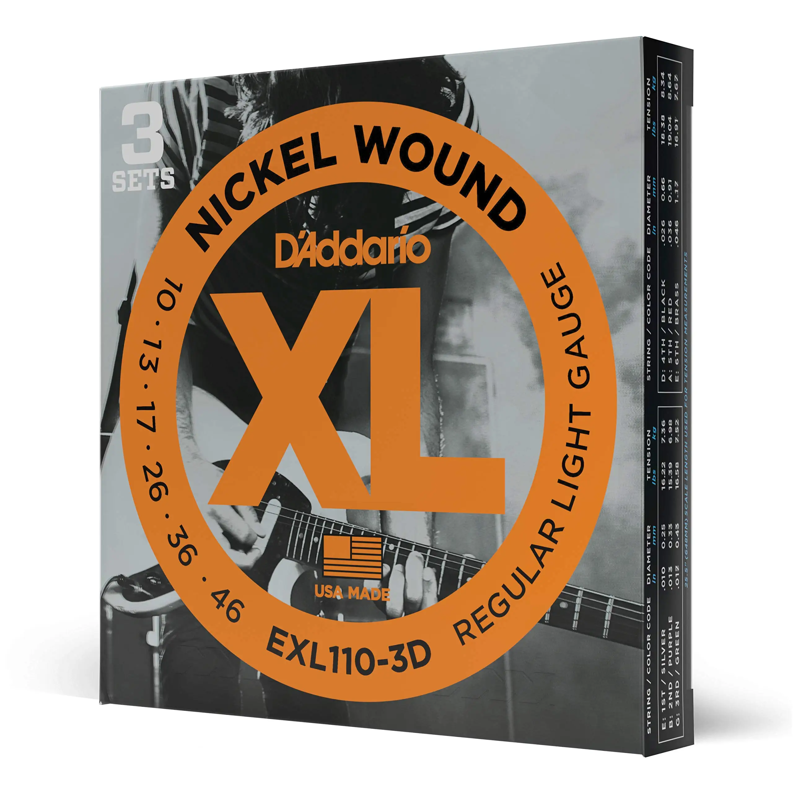 D'Addario EXL110-3D XL Nickel Strings Review: 9/10