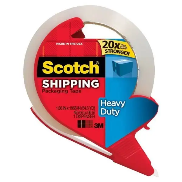 Scotch Heavy Duty Tape packaging on Staples listing