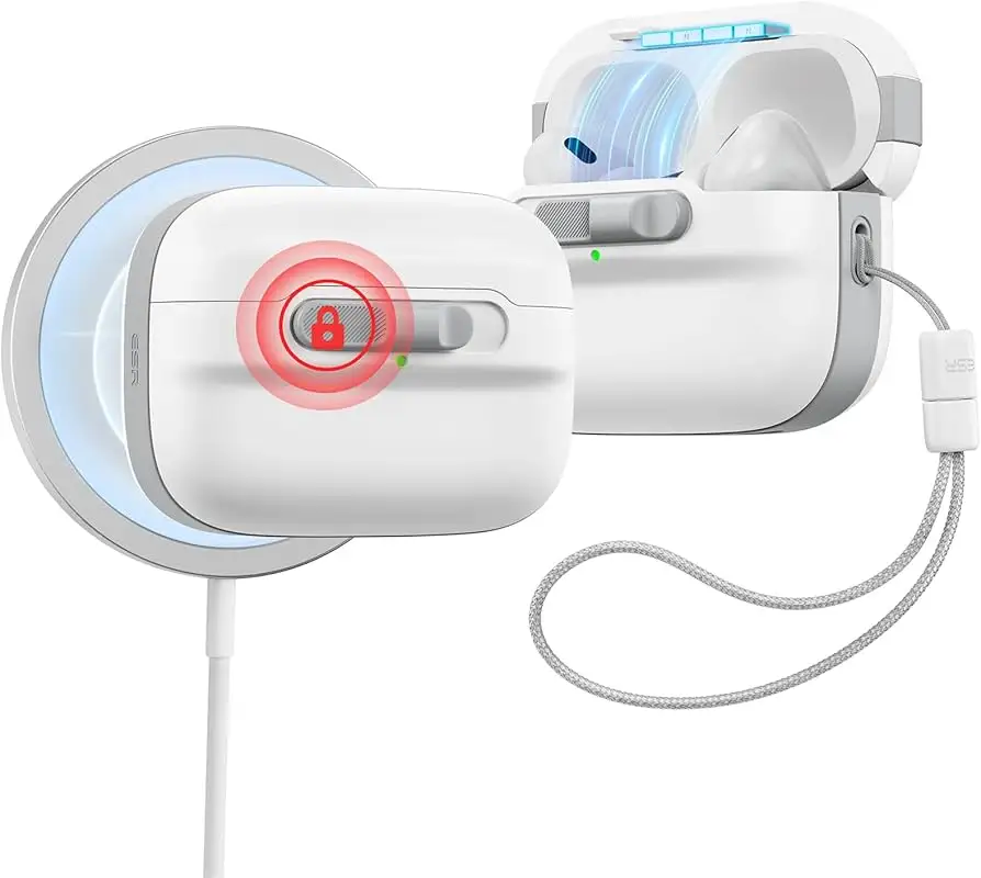 ESR AirPods Pro case bulkiness compared to slim silicone model