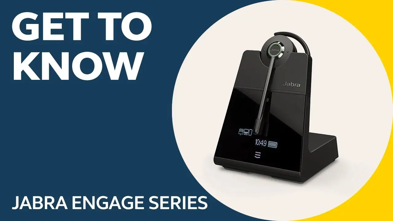 Jabra Engage 65 docking base and accessories