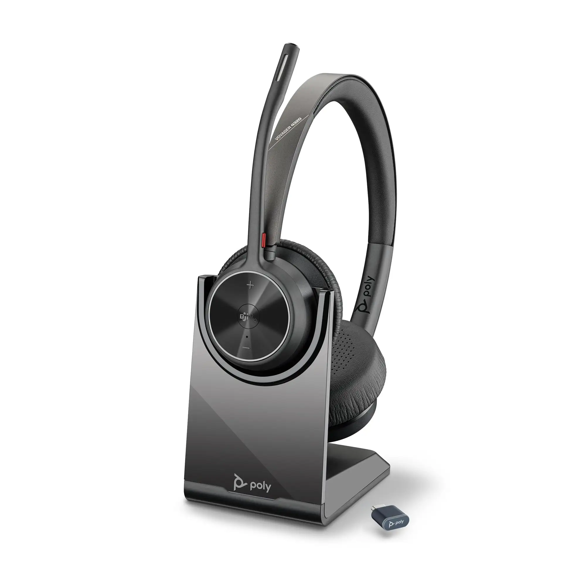Poly Voyager 4320 UC wireless headset close-up