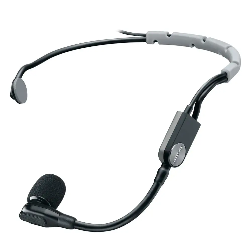 Shure SM35 headset microphone in live performance