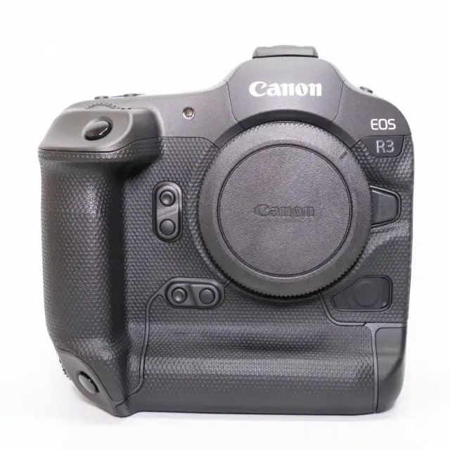 Canon EOS R3 camera with pricing and accessories