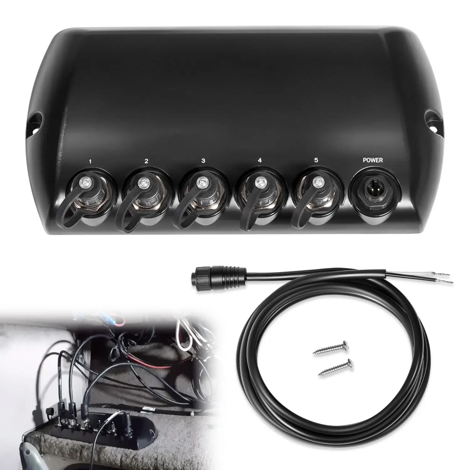 Humminbird 5 Port Ethernet Switch close-up view