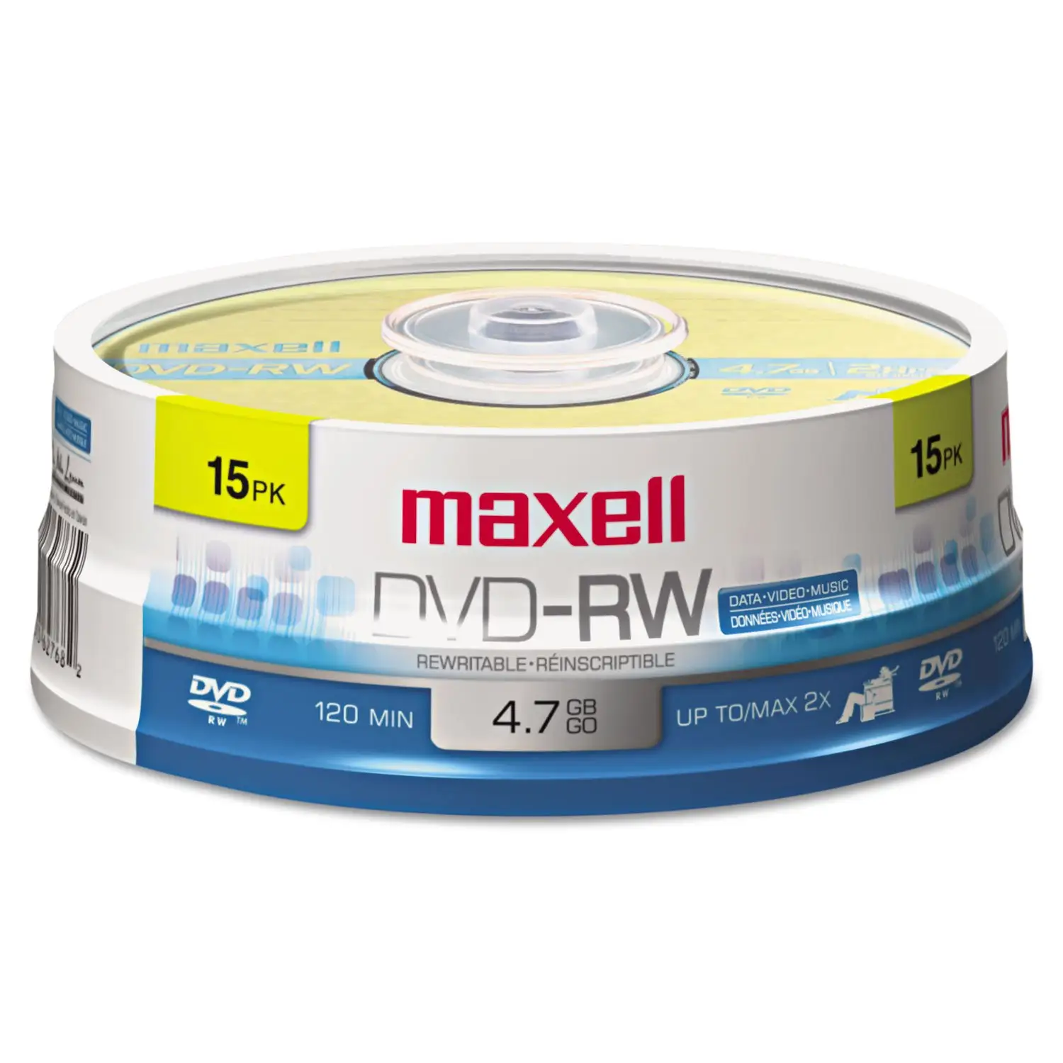 Maxell DVD-RW Gold 15-pack rewritable discs