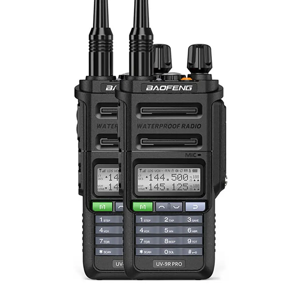 Baofeng UV-9R Pro waterproof rugged build close-up