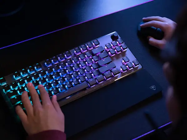 Turtle Beach Vulcan II TKL Pro gaming keyboard front view