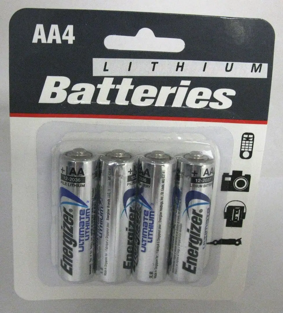 Energizer Ultimate Lithium AA batteries product close-up