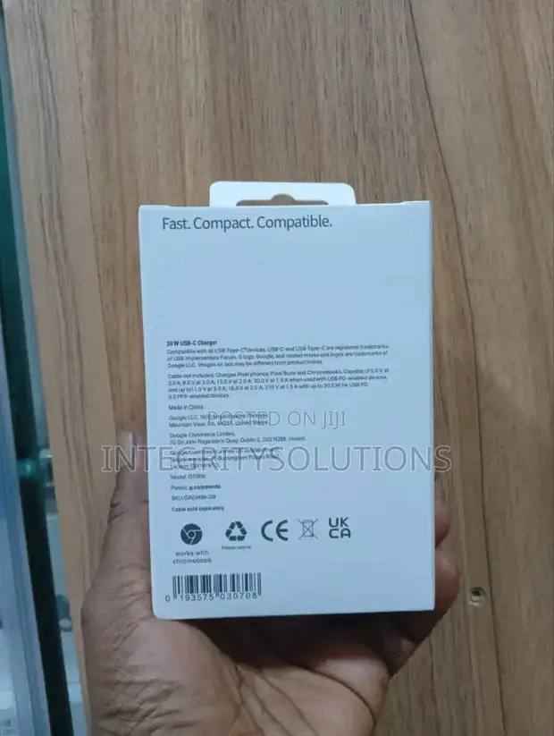 Google 30W USB-C Pixel Charger with cable