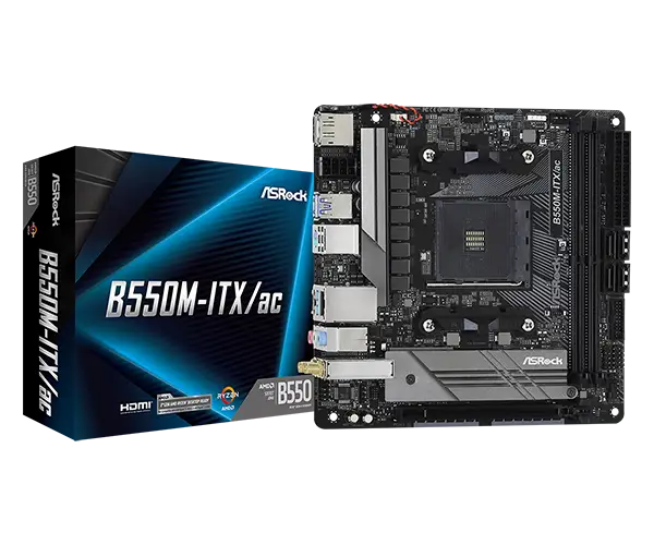 ASRock B550M-ITX/AC budget ITX motherboard design