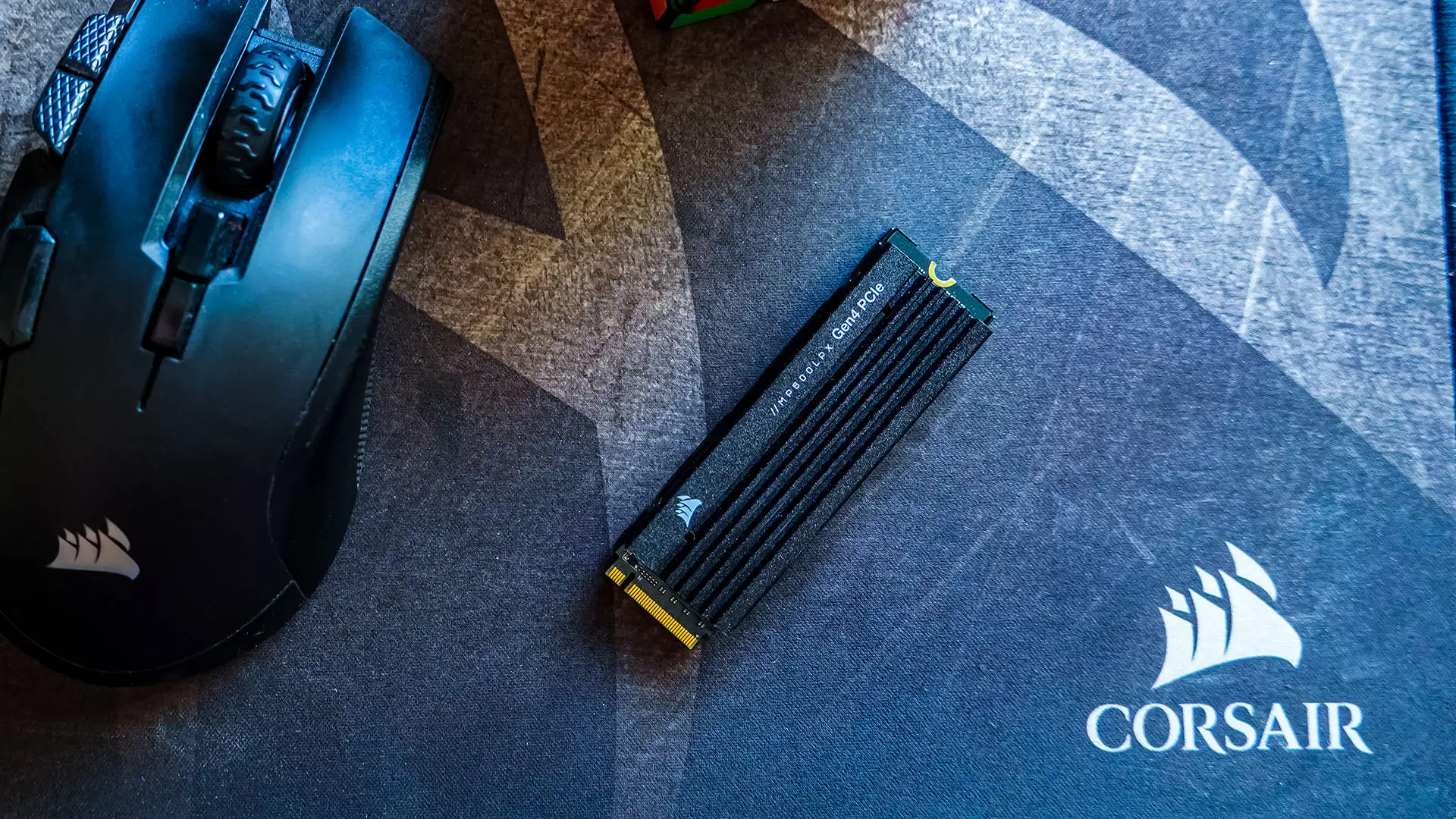 Corsair MP600 PRO LPX PS5 SSD with heatsink installed