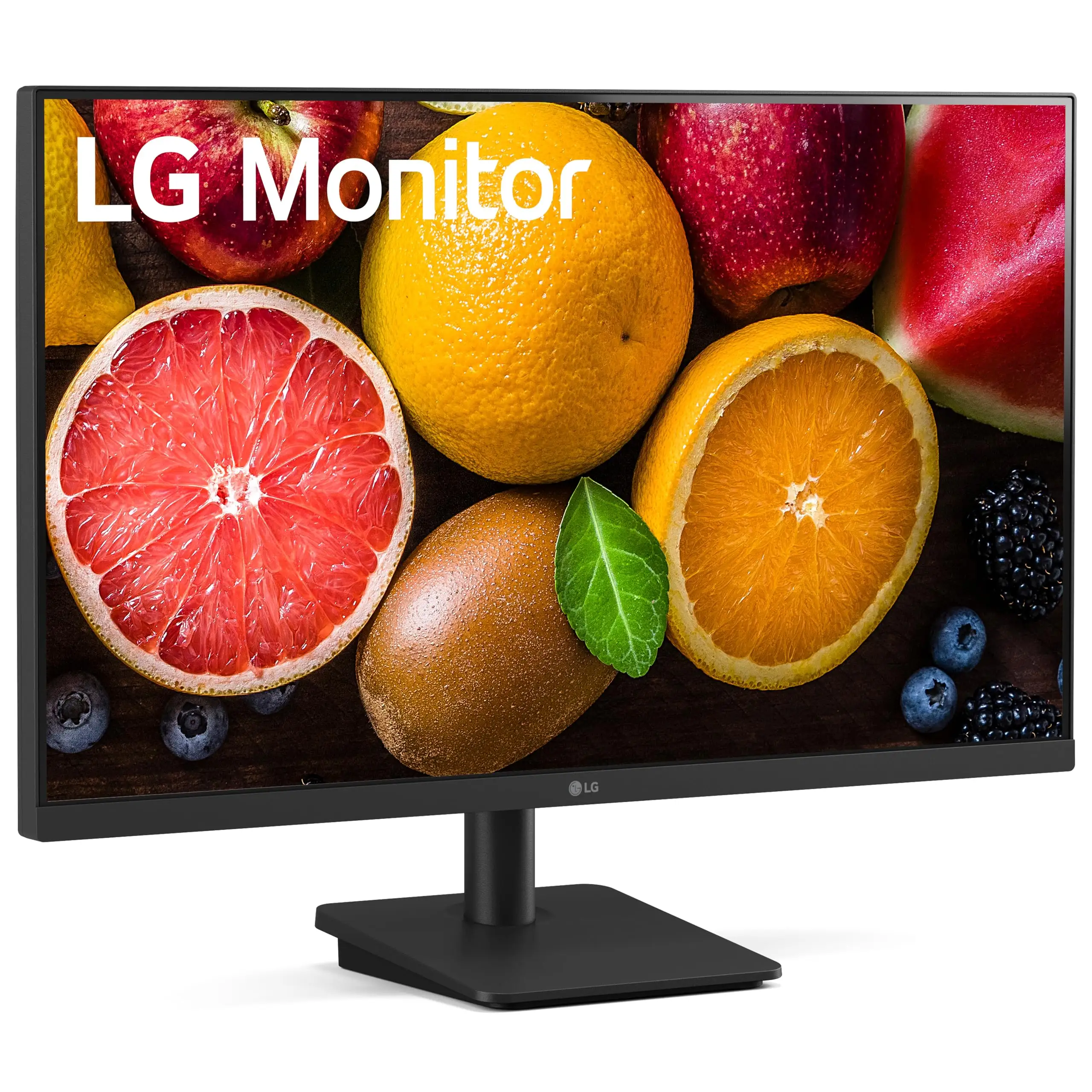 LG 27MS500-B monitor setup on desk