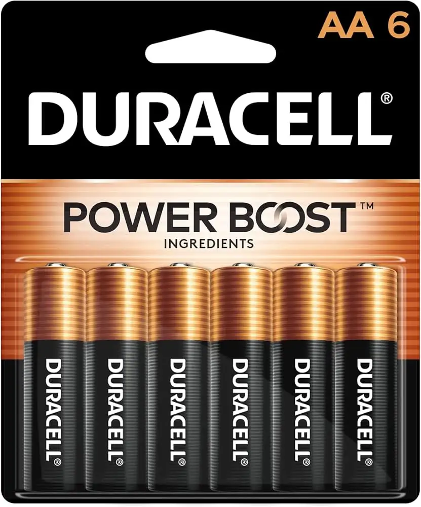 Duracell CopperTop AA Batteries reclosable organized tray packaging