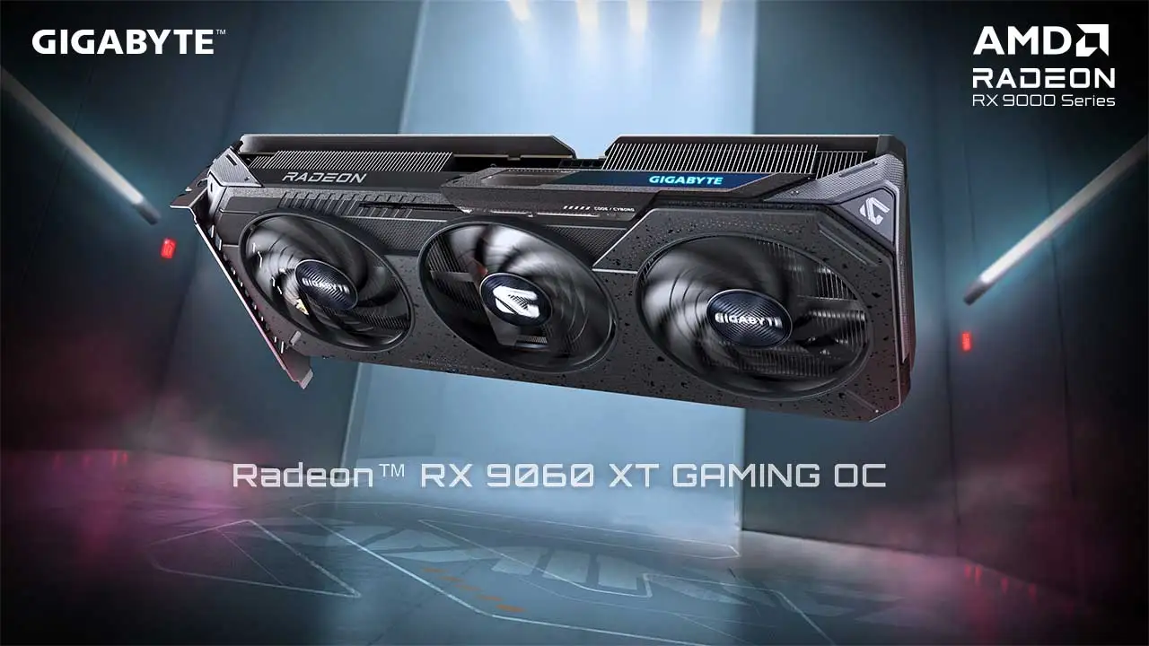 Gigabyte RX 9060 XT comparison with RTX models
